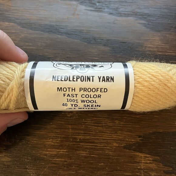 Lot of 3 Vintage Elsa Williams Needlepoint Yarn 40 Yd, 100% Wool, NEW, Color 333 - Picture 3 of 4